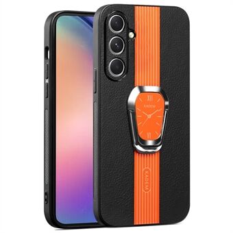 KADEM For Samsung Galaxy A54 5G Etui PU+TPU+Akrylbelagt Elektroplatering Deksel med Brette Kickstand