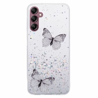 For Samsung Galaxy A54 5G deksel AW-serien TPU + PVC Butterfly Decor Sparkle Epoxy Cover