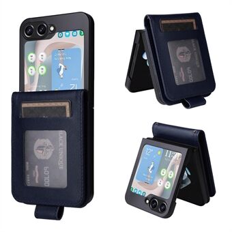 For Samsung Galaxy Z Flip5 5G Etui med stropp Kort Holder Telefon Skinn Deksel