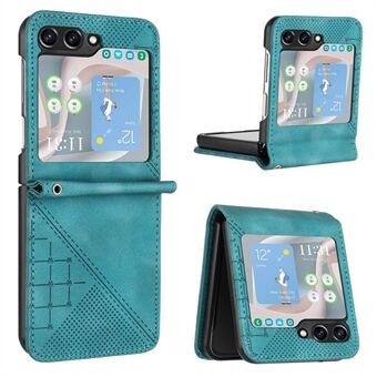 YX0080 For Samsung Galaxy Z Flip6 5G Etui Preging PU Lærveske