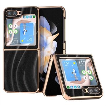 Milky Way Series telefondeksel til Samsung Galaxy Z Flip5 5G, PU-skinn + PC-galvanisering anti- Scratch