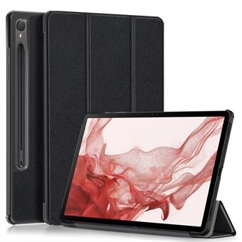 For Samsung Galaxy Tab S9 11-tommers SM-X710, SM-X716B, SM-X718U PU-lær Trifold Stand-deksel Automatisk våkne / Søvn Smart nettbrett-etui