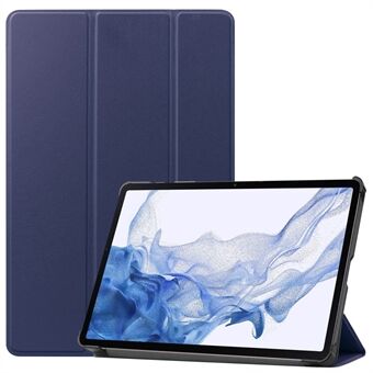 For Samsung Galaxy Tab S9 Tri-fold Stand-etui i PU-lær, automatisk vekking / søvn-nettbrettsdeksel.