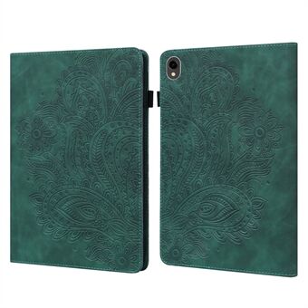 For Samsung Galaxy Tab S9 PU Leather Card Holder Tablet Case Flower Imprinting Support Stand Cover på norsk er:

For Samsung Galaxy Tab S9 PU-lær-kortholder-nettbretteske med blomstertrykk og støttefunksjon.