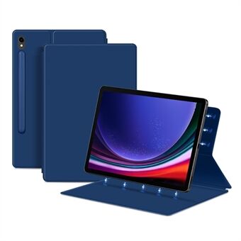 For Samsung Galaxy Tab S9 Magnetisk Tablett-futteral av PU-lær med stativ og anti-slip tablettdeksel