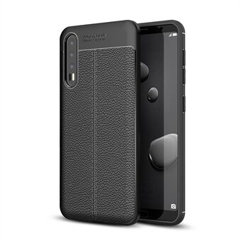 Litchi Grain Soft TPU bakdeksel til Huawei P20 Pro