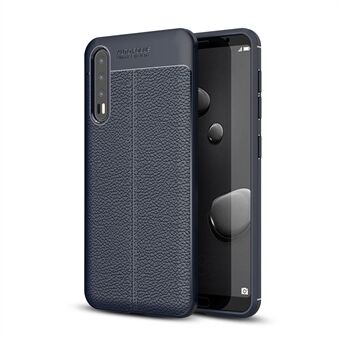 Litchi Grain Soft TPU-bakdeksel til Huawei P20 Pro