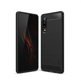 MOFI Carbon Fiber Texture Børstet TPU-deksel til Huawei P30