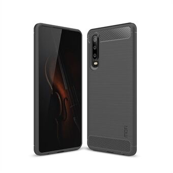 MOFI Carbon Fiber Texture Børstet TPU-deksel til Huawei P30