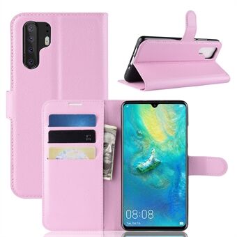 Litchi Texture Wallet Lærbeskyttelsesveske til Huawei P30 Pro