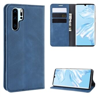 Vintage PU Leather Auto-absorbert telefonveske til Huawei P30 Pro