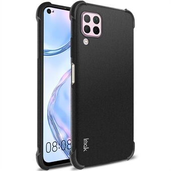 IMAK Anti-drop Soft TPU mobiltelefondeksel med skjermbeskyttende film til Huawei nova 6 SE / P40 Lite / Nova 7i