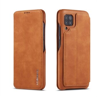 LC.IMEEKE Retro Style Flip Leather Card Holder Telefonveske for Huawei P40 lite / nova 7i / nova 6 SE