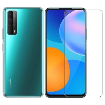 Telefondeksel til Huawei P Smart 2021 / Y7a TPU-deksel + skjermbeskytter i herdet glass