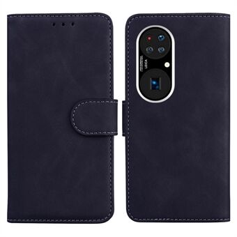 Stand Design Full Protection Folio Flip Lær Telefonveske til Huawei P50 Pro - Svart