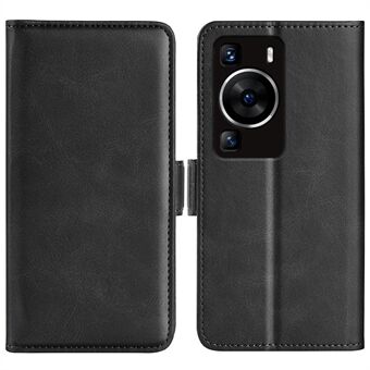 For Huawei P60 PU Lærlommebok Flip Telefondeksel Calf Texture Stand Folio Cover