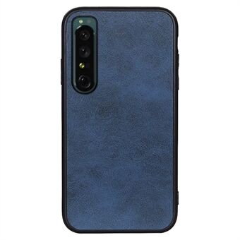 For Sony Xperia 1 IV Slim teksturert skinnbelagt TPU + PC Hybrid Støtsikker telefonveske Sklisikkert grep Anti- Scratch beskyttelsesdeksel