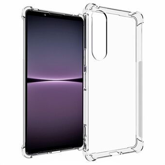 For Sony Xperia 1 V Anti-slipp Anti-skli telefonveske Fleksibel TPU Gjennomsiktig beskyttelsesdeksel