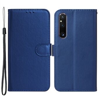 B40 for Sony Xperia 1 V lommebok mobiltelefonveske Anti- Scratch PU-skinn+TPU- Stand skall