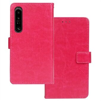 IDEWEI For Sony Xperia 1 V PU- Stand Crazy Horse Texture Lommebokdeksel Telefonskall