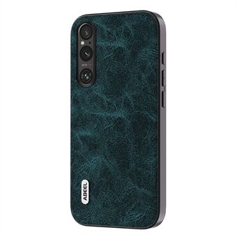 ABEEL Slim Phone Case for Sony Xperia 1 V støtsikkert deksel Litchi Texture PU Leather+PC+TPU Phone Shell