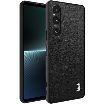 IMAK LX-5-serien for Sony Xperia 1 V Cross Texture Drop-proof telefonveske PU-skinnbelagt PC+TPU-deksel