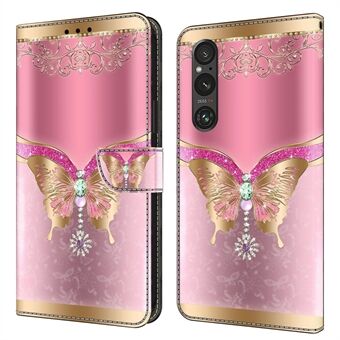 For Sony Xperia 1 V Wallet PU Leather Protective Case 3D Pattern Printing Stand Phone Cover translates to:

For Sony Xperia 1 V Lommebok PU Lærbeskyttende Etui 3D Mønsterutskrift Stående Telefondeksel