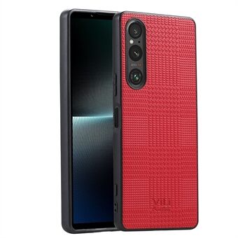 VILI TH-serien Telefonveske for Sony Xperia 1 V, PU Skinnbelegg PC+TPU Telefonbakdeksel