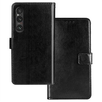 IDEWEI Telefonbeskytter For Sony Xperia 1 V Etui Lommebokstativ PU Lær Telefondeksel