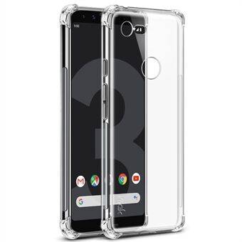 IMAK til Google Pixel 3, Skin Feel Anti-drop TPU-deksel + Eksplosjonsbeskyttet skjermbeskyttelsesfilm.