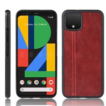 Lærbelagt PC + TPU Hybrid Skall for Google Pixel 4