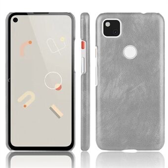 Litchi-skinnlærbelagt hardnettdeksel for Google Pixel 4a