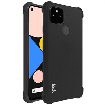 IMAK Fire Hjørnepute Airbag Anti-Drop TPU Etui + Skjermbeskytter for Google Pixel 4a 5G