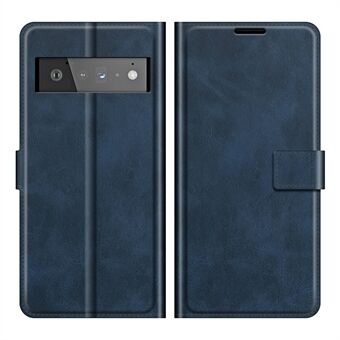 PU skinn Flip Folio Stå Magnetisk Lukking Støtsikker Lommeboketui for Google Pixel 6 Pro