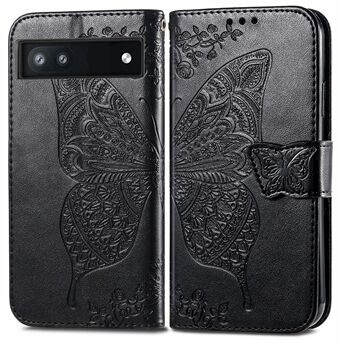 For Google Pixel 6a Butterfly Flower Imprinted PU Leather Wallet Flip Case with Stand and Strap

For Google Pixel 6a Bukettblomst-avtrykket kunstlær-plommebokflip-etui med stativ og stropp