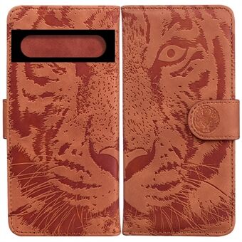 For Google Pixel 7 5G Tiger Pattern Impr...