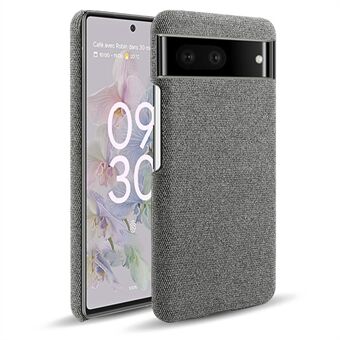 For Google Pixel 7 slagfast solid farge klut tekstur beskyttende hard PC-telefondeksel.