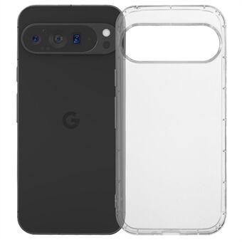 For Google Pixel 9 / 9 Pro TPU Etui Ripebestandig Ultraklar Telefondeksel (Stort bakre linsehull)