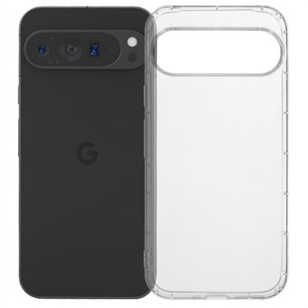 For Google Pixel 9 Pro XL gjennomsiktig deksel med anti-fall TPU-beskyttelse (stort hull for bakre linse)