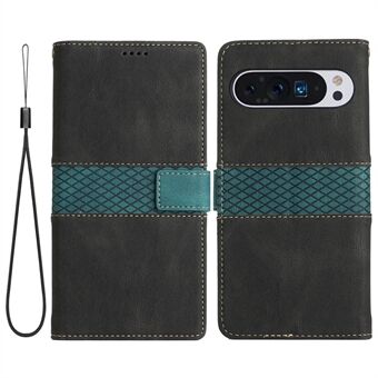 For Google Pixel 9 Pro Case Wallet PU Leather Phone Cover Grid Splicing translates to:

For Google Pixel 9 Pro-telefondeksel Lommebok PU-lærtelefondeksel Grid-splicing