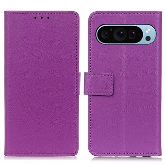 For Google Pixel 9 Pro / Pixel 9 Engros Telefonskall TPU + PU Lærdeksel Telefonstativtrekk