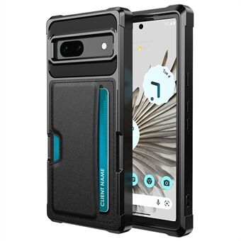 ZM02 For Google Pixel 8a Etui Kortspor Lær+TPU Telefondeksel Forsterkede Hjørner