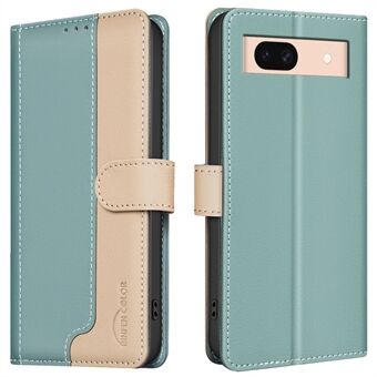 BINFEN FARGE BF33 For Google Pixel 8a Etui RFID-blokkerende PU Lær Flip Telefon Deksel