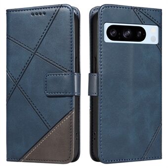 For Google Pixel 8 Pro Deksel Linjemønster PU Skinn Lommebok Folio Telefon Cover