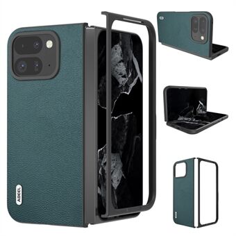 ABEEL for Google Pixel 9 Pro Fold 5G Etui Ekte Kuskin+PC Mobiltelefon Deksel