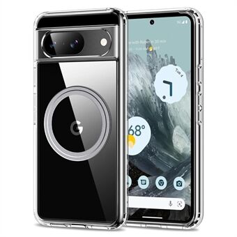 For Google Pixel 9 Deksel Magnetisk TPU+PC Gjennomsiktig Anti-Fall Telefonomslag