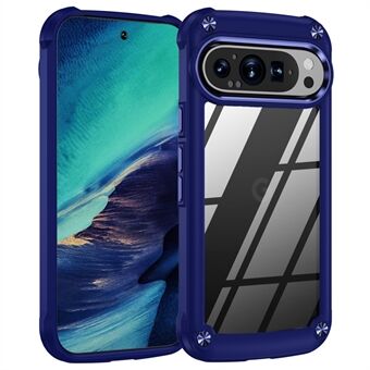 For Google Pixel 9 Pro XL Case Anti-Drop Alloy Lens Frame PC+TPU Telefondeksel