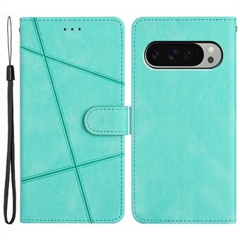 For Google Pixel 9 / 9 Pro Etui Crazy Horse Tekstur PU Skinn Lommebokstativ Telefondeksel