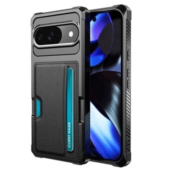 ZM02 For Google Pixel 9 Pro / 9 Etui Kortholder Skinn+TPU Beskyttelsesdeksel til Telefon