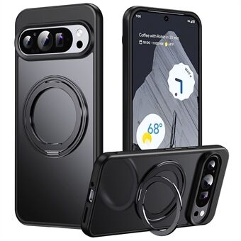 For Google Pixel 9 / Pixel 9 Pro Etui Roterbar Magnetisk Støtte TPU+Akryl Telefondeksel